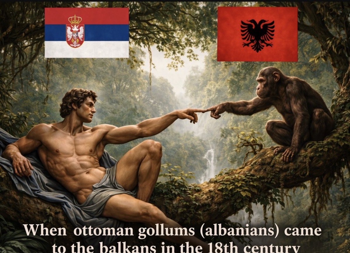 Triballi88's tweet photo. @BalkanNative @Turbojugend16 @BasedIllyria Nice try Monkeyhmet https://t.co/U1eurTRH0m