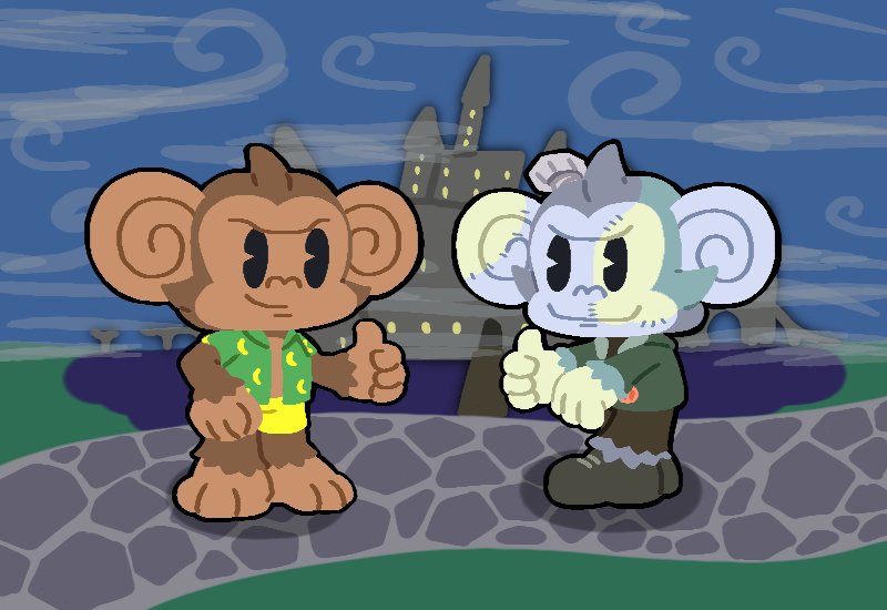 JellySquisher's tweet photo. GonGon and F-GonGon 😸
re-upload because I forgot alt text sorry
#SuperMonkeyBall #SuperMonkeyBallArt https://t.co/NGKdq1Rq50