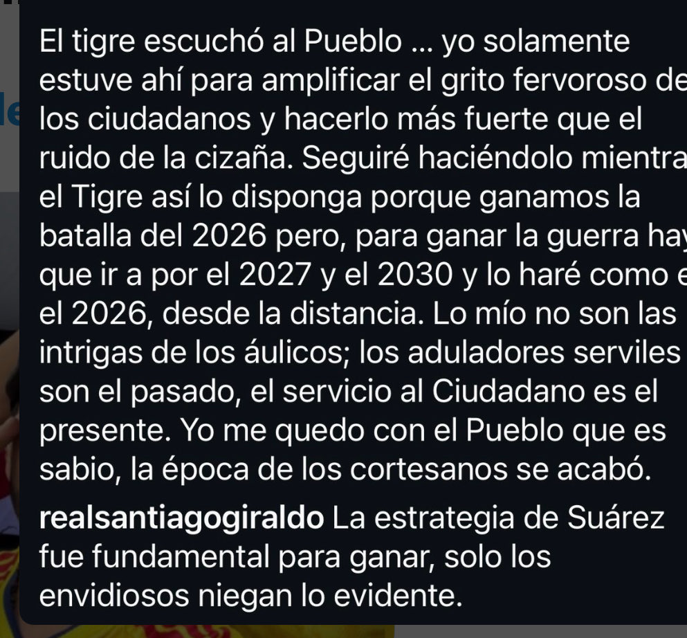 amparito1126's tweet photo. @loretvcomunita @carlossuarezr @ABDELAESPRIELLA @defensoresco Un granito más : Ganamos una batalla difícil pero DIOS su voluntad eterna lo eligió dándonos al pueblo entereza DECISION y sabiduría para elegir el Recomendado por CARLOS SUAREZ Y FELIPE MEJIA, veamos ESTAMOS TODAVIA EN ELECCIONES hasta el 2027-2034 Y FIRMES POR LA PATRIA ✋🏼😻🇨🇴 https://t.co/W7HNe5sPgn
