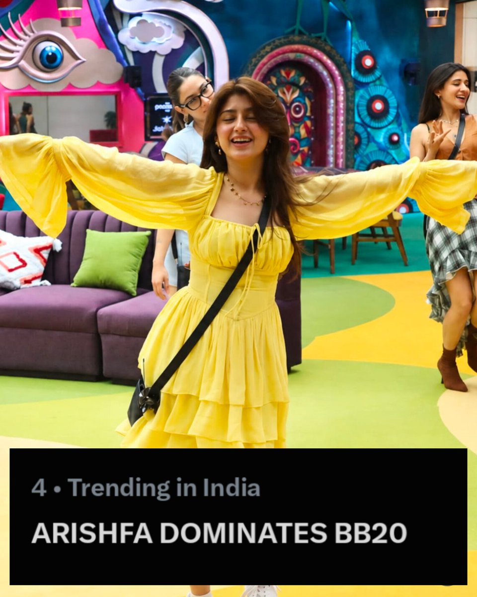 HasinDuniya's tweet photo. Let's Do Retweets and make it to top 

ARISHFA DOMINATES BB20

#ArishfaKhan #BiggBoss20 https://t.co/BFYHOPAjxR