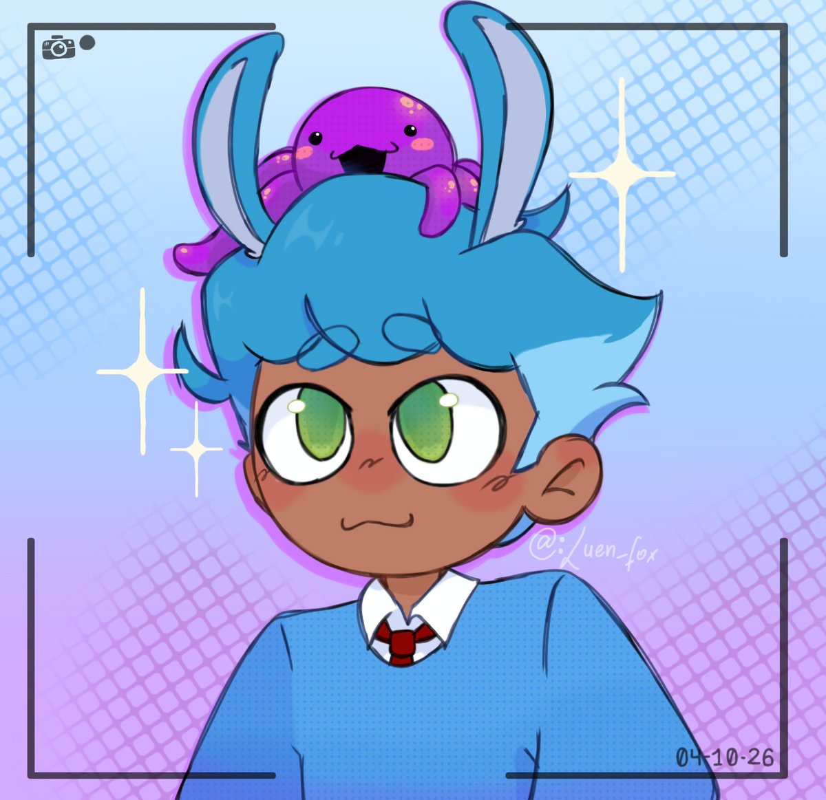 Luen_fox's tweet photo. DÍA 4 — Ternura 💜✨
Ejem- aloo, un Bon "@Zesco_0" ahí todo bonito, y bueno, también un Eak "@JuliFoxDraw", que pena nombrarlo luego de lo que vio en mi perfil💔 (ya se que Bon no parece Bon, es que-)
#fnafhstober2026 #FHSREW #Bon #Eak https://t.co/XyBHQpZ0BM