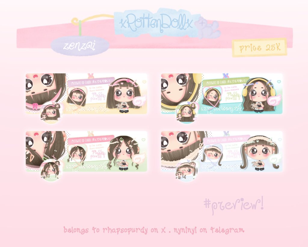 rhapsopurdy's tweet photo. 🎢🎡 help repost thankiiees🍦!

alo, aku punya 4 layout chibi ready stock yang bisa langsung kalian culik lewat DM atau tele https://t.co/5X7d3jB8Z9 👧🏻 <33

💳 25.000
free retext!
avail resize wabis dan open by req jugaa
di pic ada kode yaa kalo bingung 😊↕️ #bealanja https://t.co/0UpTAQRLcK