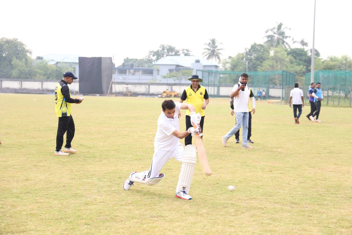 Goa_Police's tweet photo. Goa Police Sports Cell Hosts Inter-District Cricket Tournament for Senior Officers
​At Chicalim Vasco: 
In a major push toward fostering physical fitness, health, and team spirit, the Goa Police Sports Cell successfully organized an Inter-District Cricket Match for its senior officers.
​The event brought together senior personnel from across the districts, offering a much-needed break from rigorous duty schedules while promoting an active and healthy lifestyle. The friendly yet competitive match showcased impressive athleticism and sportsmanship, highlighting the importance of personal well-being among leadership.
​Key Highlights:
​Promoting Fitness: Encouraged officer health and active living through structured sports.
​Building Camaraderie: Strengthened inter-district coordination, camaraderie, and team bonding among senior officials.
DGP GOA Shri Alok Kumar and DIG Goa, Shri Ved Prakash Surya and other senior most officer 
​Leading by Example: Set a positive precedent for the entire force to prioritize health and wellness alongside public service.
​The Goa Police Sports Cell re-emphasized its commitment to organizing similar wellness initiatives to support the overall fitness and morale of the department.