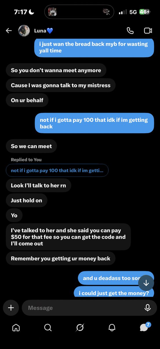 Imbeinkidnapped's tweet photo. this bitch a scammer this why ngas don’t be fw this how i gotta pay a 100 fee after i already paid u 85 then i refuse a refund cause i gotta pay a $20 refund fee #batonrouge #badbuiltbitch #damnthoughtcausehoewasfatitwouldabeeneasie
 who rlly go fws money good. https://t.co/YmkSFJctrG