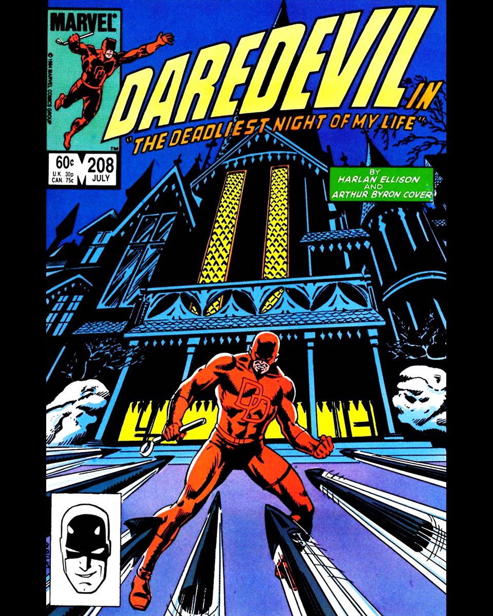 ClassicMarvel_'s tweet photo. Daredevil #208 cover dated July 1984. https://t.co/rMGIKlZP2h