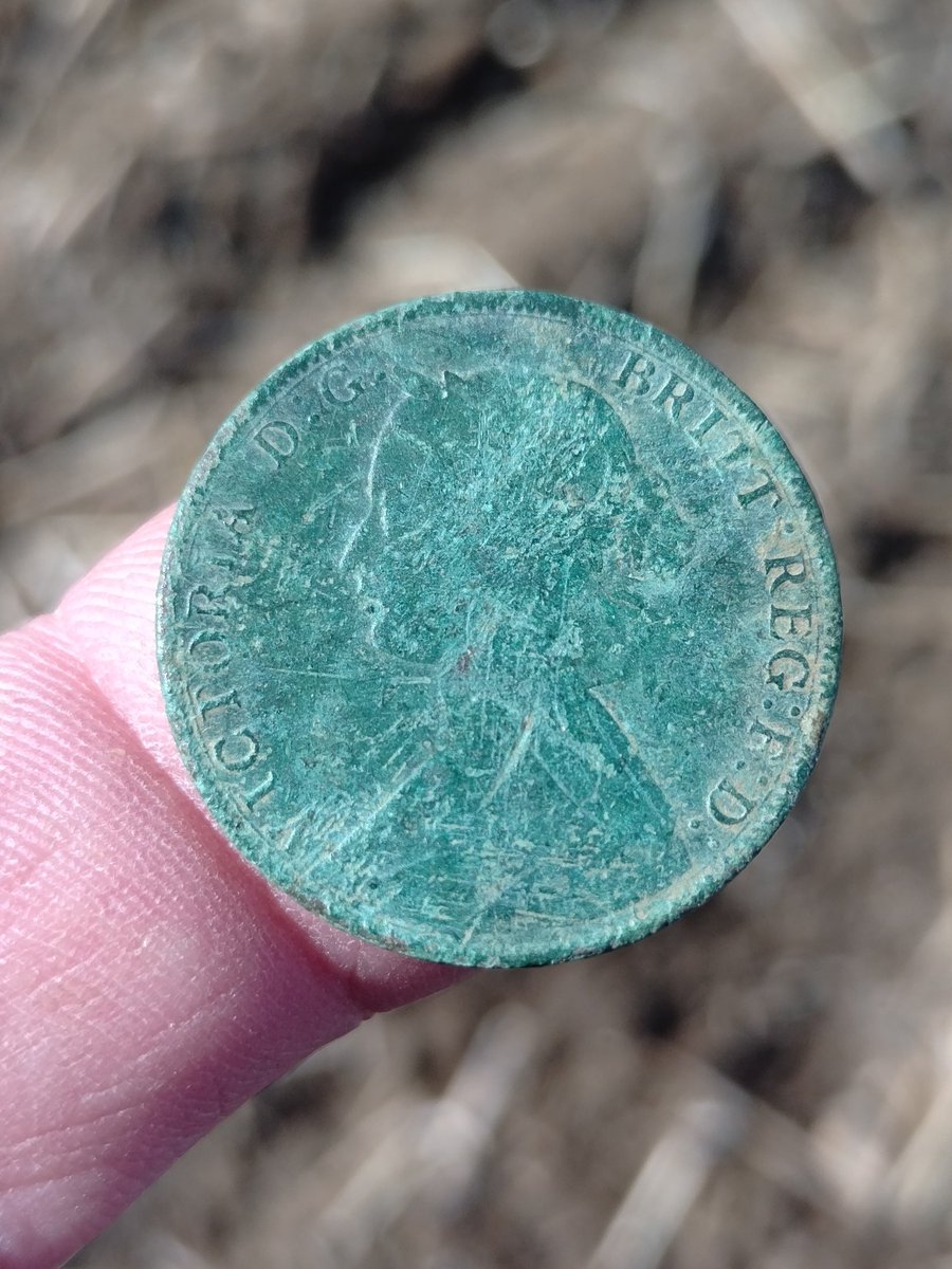 SDetectorist's tweet photo. Vikky halfpenny, 1861 https://t.co/N0zZnZwpwj