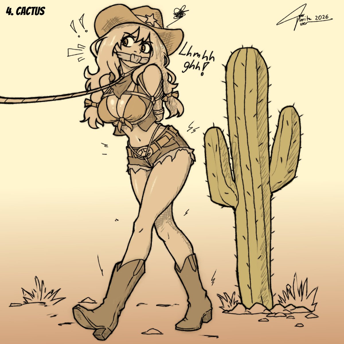 poorkritauser's tweet photo. Looks like it's hot out there on the Wild West ;)

3rd drawing is on Patreon. https://t.co/nAcQWX3hV3