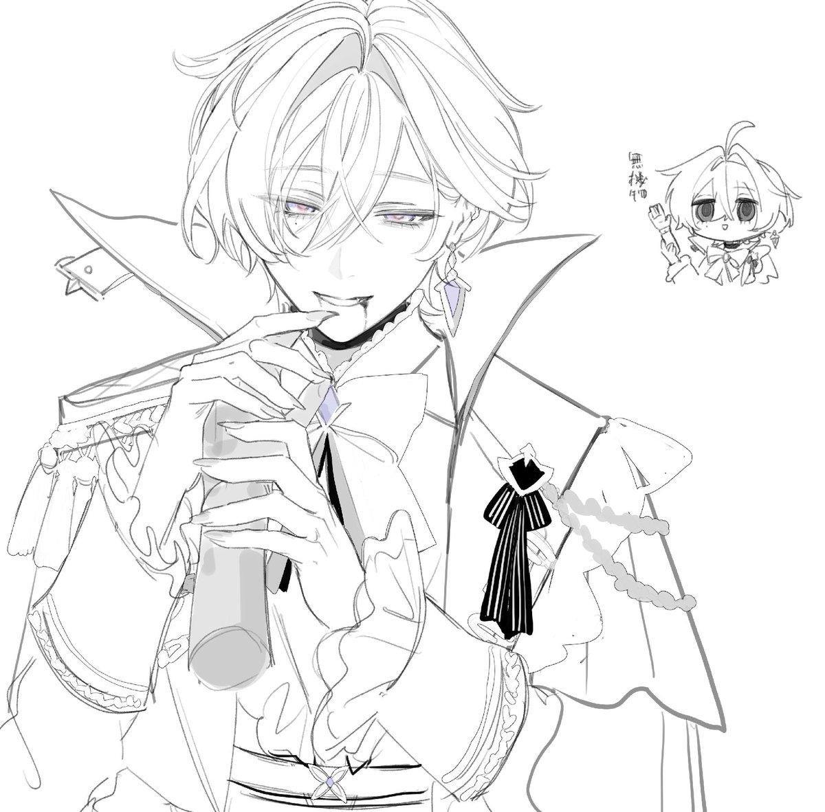 dayprowler_snr's tweet photo. ハロウィンは推しに吸血鬼コスをさせなさいと習いました https://t.co/l7TBJBV9UV