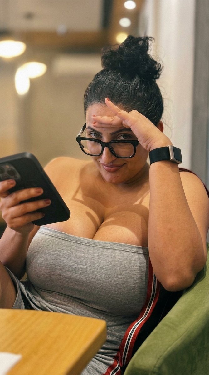 meheniltasnimj's tweet photo. Glasses on, phone in hand… but my neckline is doing all the talking.
The other three photos get even closer.  Dare to keep looking, or are you already getting distracted?  Follow + bookmark so you don’t miss the rest 🔥 https://t.co/61GJ4rorsy