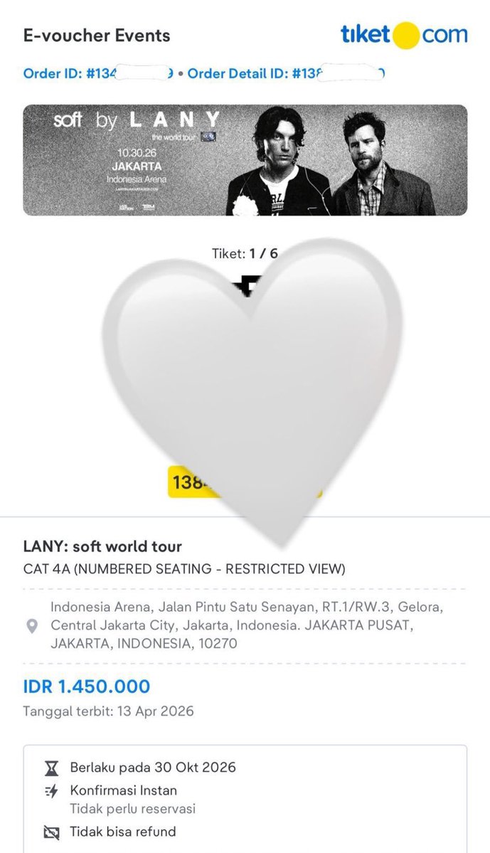 fzacuy's tweet photo. WTS Lany in Jakarta Day 1 dan Day 2

Day 1
Cat 4 (2 Tix) 800k/Tix

Day 2
Cat 4 (3 Tix) 900k/Tix

diurus sampe fisik
ada group wa
trusted

wtb wts #zonajajan #zonauang https://t.co/9WGqgWi5Sw