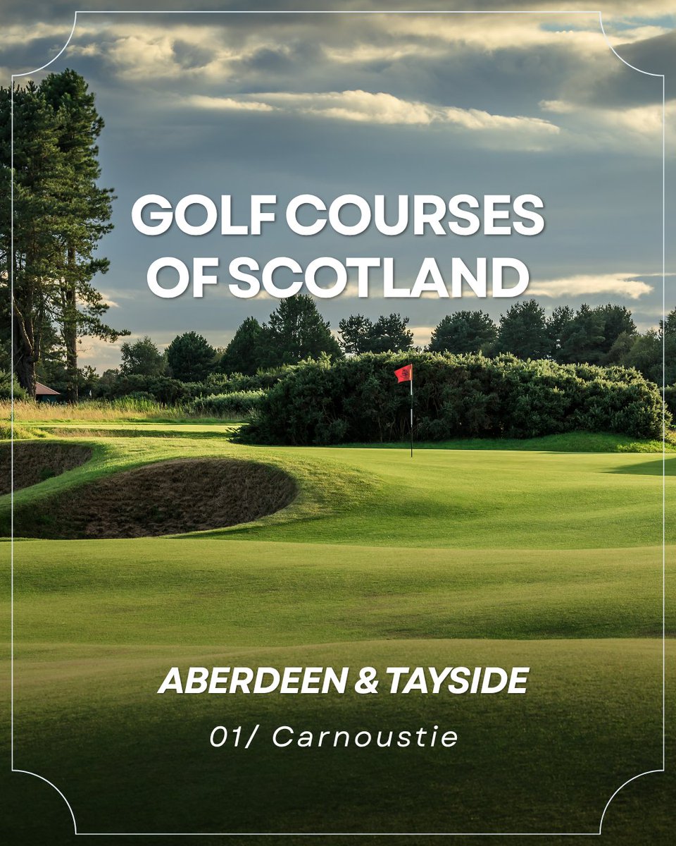 IconLinksTravel's tweet photo. Next up in our Courses of Scotland series: Carnoustie Golf Links.

With the infamous closing three, deep bunkers and the Barry Burn winding through the final holes, Carnoustie is one of the toughest tests in links golf.

Would you add it to your Scotland golf trip? https://t.co/kXguhe7IHb