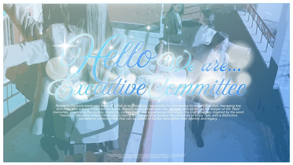 yesterdaycIub's tweet photo. ᅠᅠ 
Prepare to meet the visionary thinkers behind Yesterday Club: T͟h͟e͟ E͟x͟c͟o͟m͟m͟s ⋆⭒˚𖠋𖠋𖠋*.⋆ 
ᅠᅠ https://t.co/nPptCkqIKU