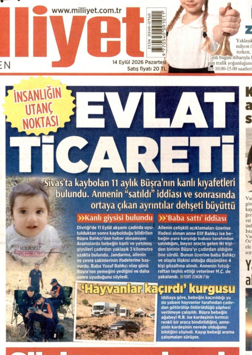 ysnbey_XO6's tweet photo. Faili meçhuller böyle çözülüyorsa vay halimize ❗

Aynı Sivas Divriği'de kaybolan Büşra bebek gibi. Biri Diyarbakırlı diğeri Urfalı aile. Yakup'un ailesi de mevsimlik işçi Eskişehir'e gelmiş.

Boşanmış eski eşin ifadesiyle 14 yıl sonra babasını tutuklamışlar. Delilleri pek sağlam https://t.co/Tyty8Zig4q