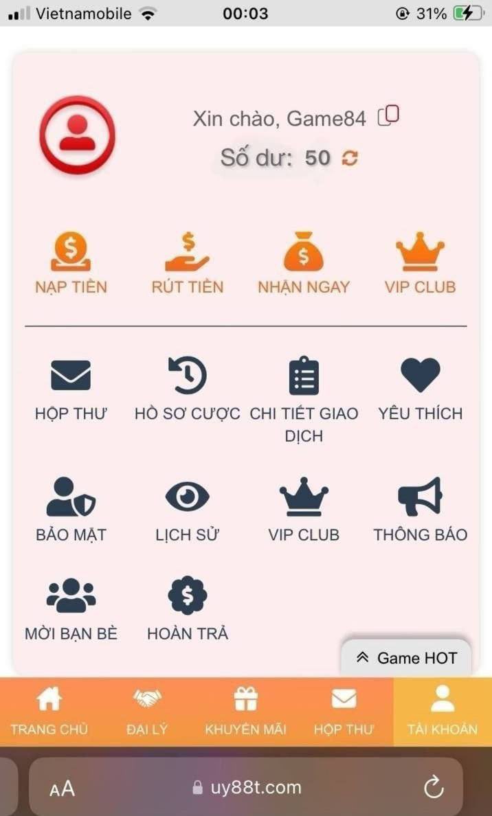 Itachi0lli's tweet photo. Uy88 Nhả Lại 50K Free Rồi Ae Lẹ Rút Max 1M

😇Hợp Tác Cùng GO99, NOHU, TT88, 789P, MMOO
🤣 https://t.co/0w8cvPbN0s

✅ X10 Hũ Cá MAX 1M 
✅ Liên hệ khi cần thiết @hiphop889l https://t.co/GFgsclJ38L