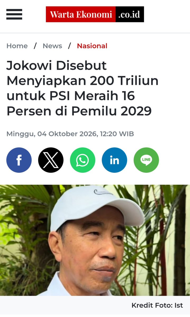 arifbalikpapan1's tweet photo. 200T buat PSI ngejar 16% di 2029?

Wah, mantan presiden 2 periode + walkot + gubernur ternyata punya “tabungan” setara anggaran negara ya.

Dari mana asal dananya, Pak?
Dari gaji pejabat yang “hemat”? Atau dari mana lagi yang nggak boleh ditanya?

PPATK, KPK, BPK dipersilahkan https://t.co/cjbm5yG2qE