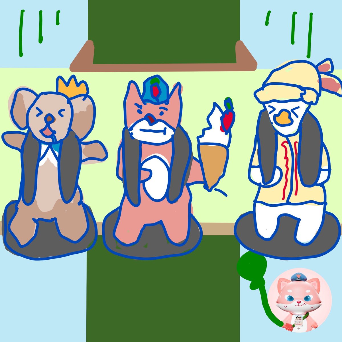 MrToky_Domundi's tweet photo. I remember going on this ride kub, so I tried drawing it for you guys. Let me explain what happened first kub

- โอร้ก์เอร้ก์ตะโกนเสียงดัง เป้นเป็ดกระต่ายตื่นตู้ม!! ต้าม!!
- แบ๋ดูสนุกมากนั่งยิ้มตลอดเวลา มีน้ำไหลออกจากปากครับ
- ส่วนไอกำลังอีทไอติมตอรี่ครับ ชิวมาก ไม่น่ากัวเลย handsome and cool kub เฮียกี้นายแน่มากครับ

เป้นเครื่องเล่นที่เด้กเล่นก้ได้ ผุ้ใหย่เล่นทำไมครับ eiei ภาพรวมทุลักทุเลทะเละแต่สนุกครับ

#MrToky #OhAe #BokBear