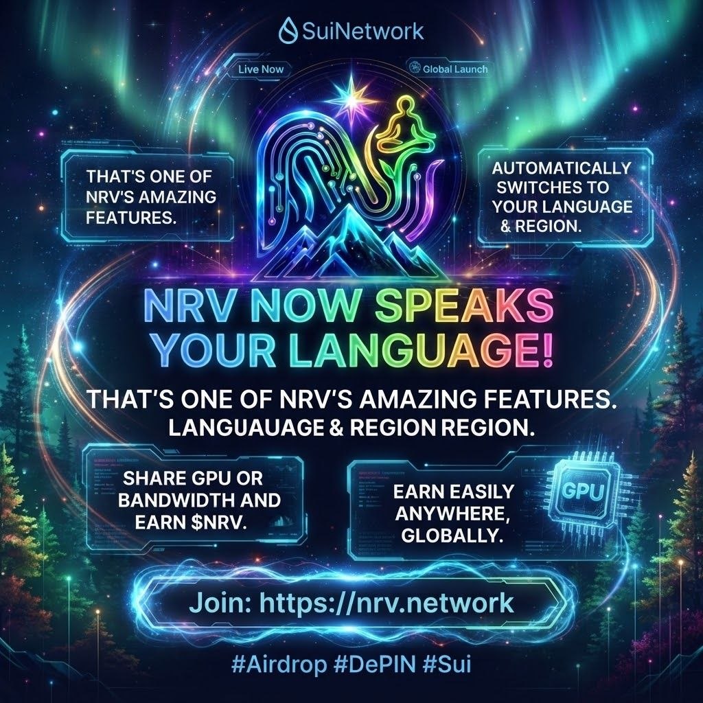 NirvanaMysia's tweet photo. NRV now speaks your language thats one of NRV’S amazing features.

The whole platform and Guru AI automatically switch to the language you use and you're region.

Share GPU or bandwidth and earn $NRV easily from anywhere.

Join: https://t.co/UYHMVnLHFV

@SuiNetwork

#Airdrop #DePIN #Sui