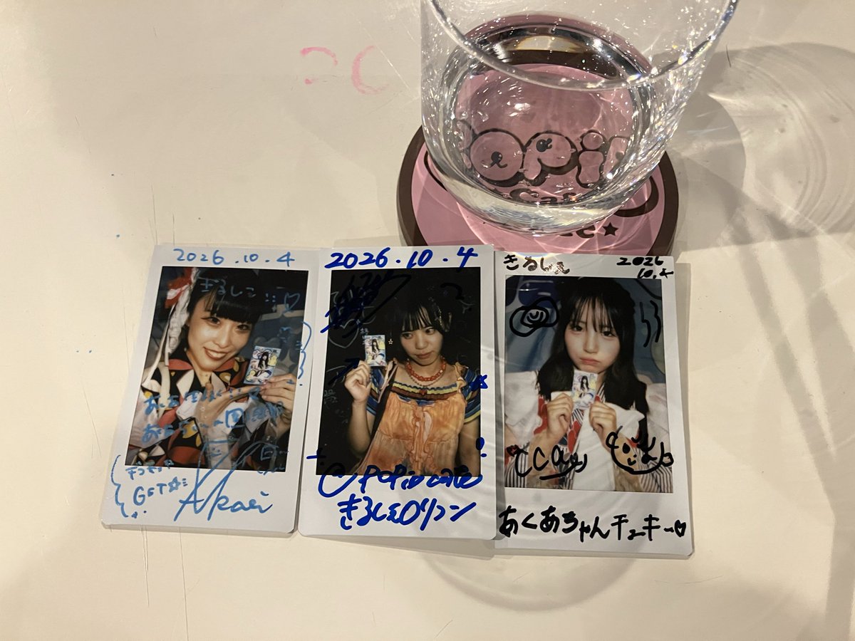 kirsche78's tweet photo. 【本日のチェキ②】スピリッツウォーカーアイドルの皆様 20261004

いいですね表情がイイですね(●´ω｀●)

（Akariちゃんの商才でヽ(；▽；)ノ　） https://t.co/RpzLWrZPMo