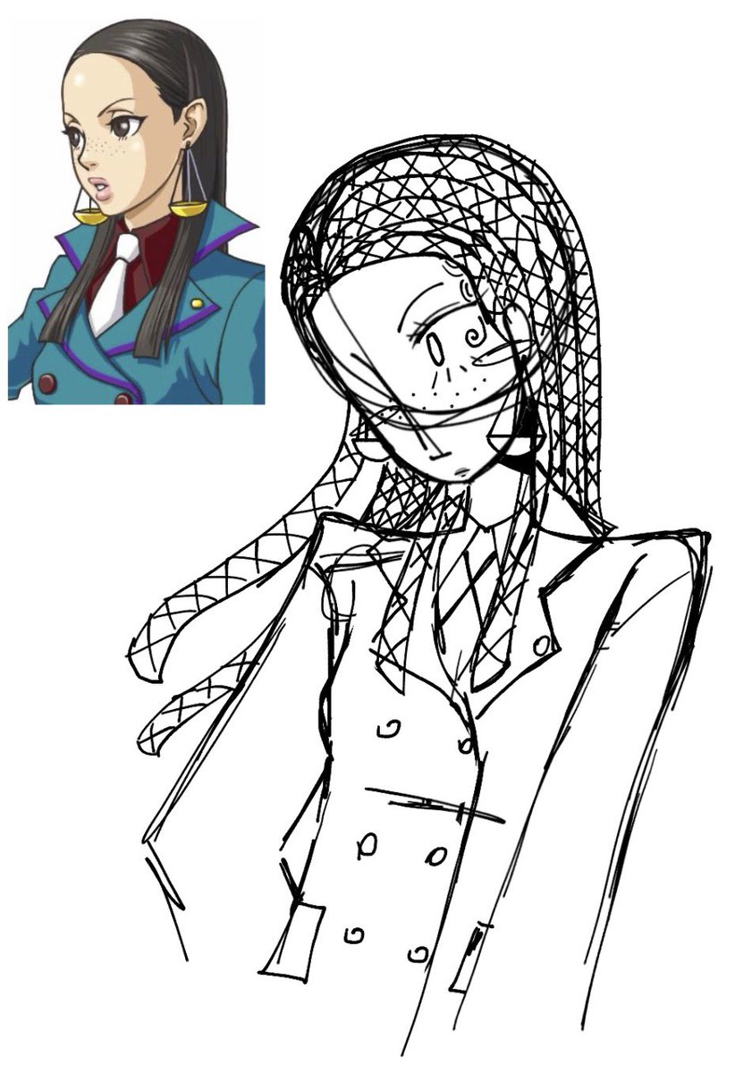 Pianofrillz_'s tweet photo. I need to learn how to draw braids but for now here’s Calisto with box braids(?) 

#aceattorney #aceattorneyfanart #AAI 
#aceattorneyinvestigations #calistoyew https://t.co/ZzYdqVJLlQ