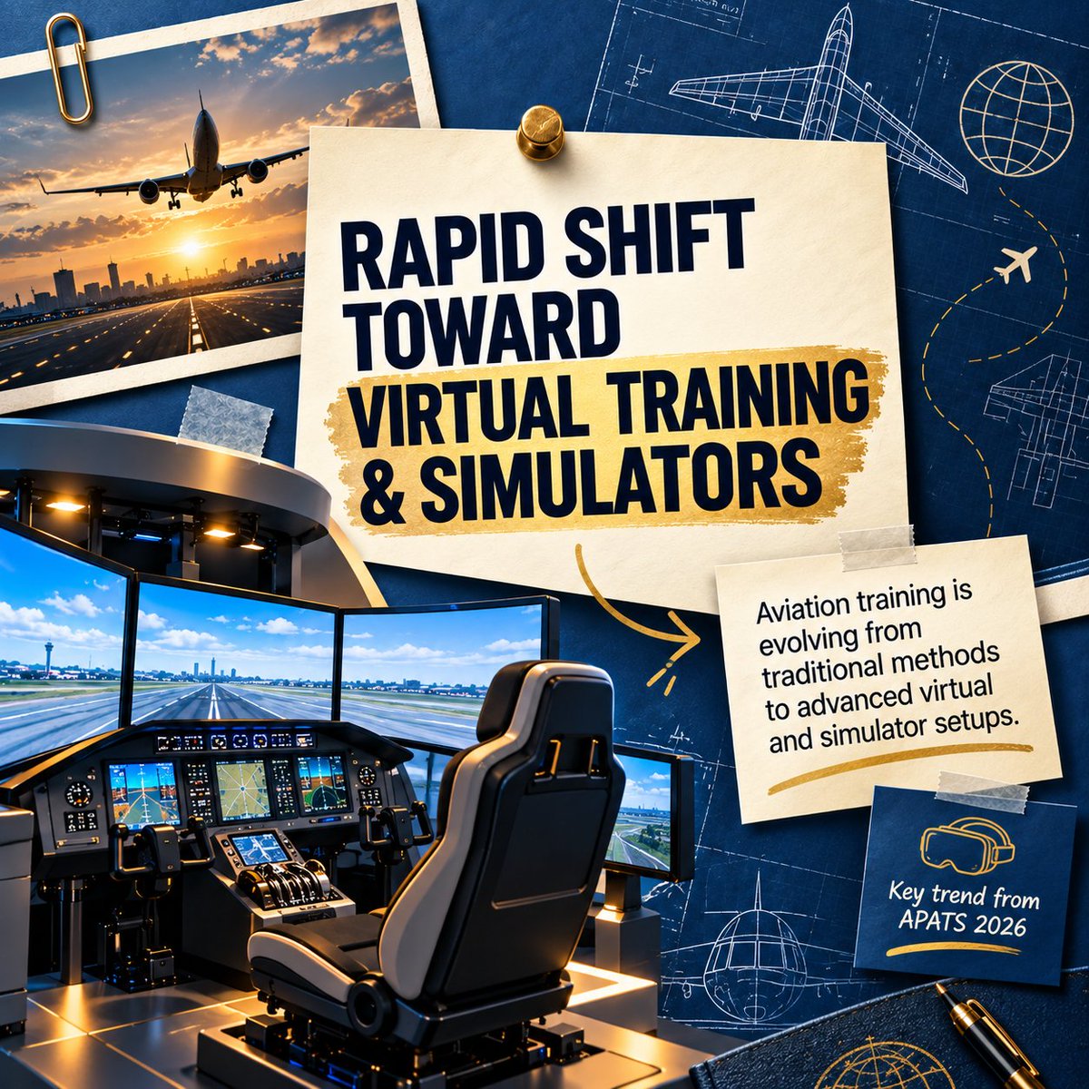 topcrewaviation's tweet photo. Global Aviation Training Trends 2026 ✈️ | The Future of Indian Aviation | Top Crew Aviation
For Indian aviation, the next opportunity is to scale FTOs, build stronger training technology, and create affordable global partnerships for students. ✈️🌍
#APATS2026 #IndianAviation https://t.co/sDBpSuSpEM