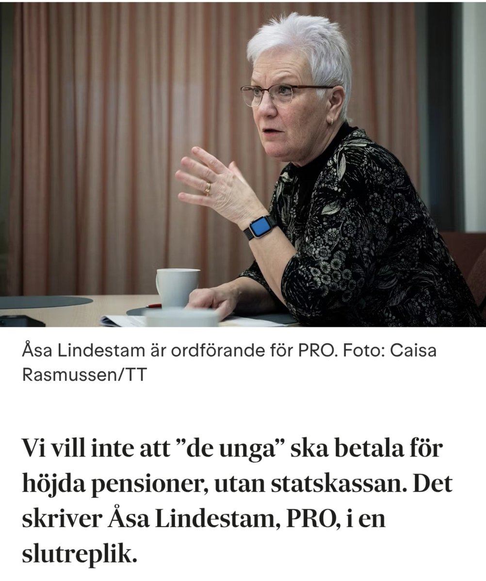 RBrattstrom's tweet photo. Man undrar ju: varifrån tror PRO att statskassan kommer? Ska pensionärerna betala sina egna pensioner? https://t.co/VcoNy0RQu6