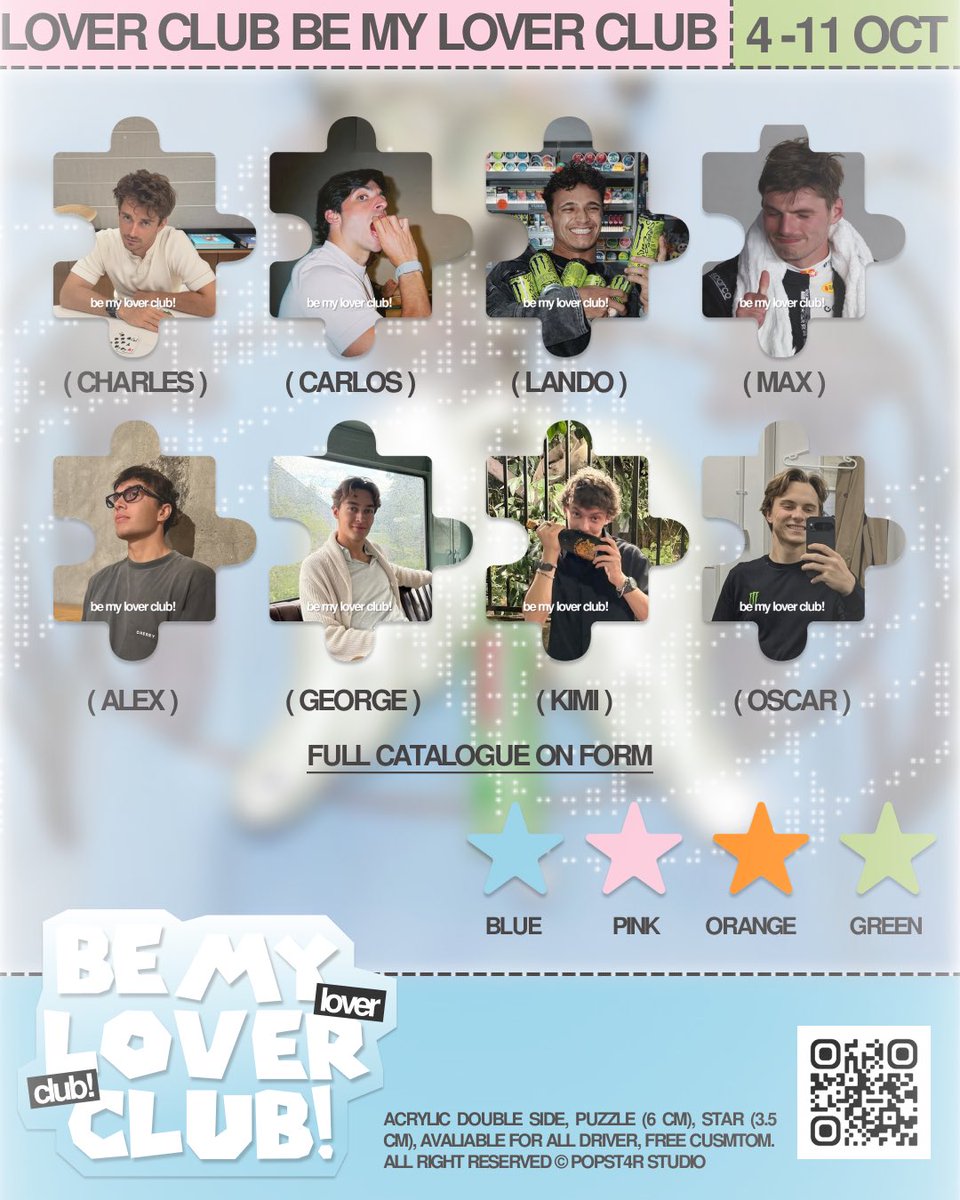 sainzllaurent's tweet photo. 🔁/❤️ are appreciated!!

BE MY LOVER CLUB! 🐈

🗓 4 - 11 October 2026
📍 Depok, Indonesia ( ww go — dm me )
🛒 Rp. 20.000 | DP Rp. 15.000

F1 Driver: https://t.co/NYLUBHV2v1
Custom: https://t.co/MRZFaiukFs

💌 First 5 buyers will get a FREE glittered pin button! https://t.co/1Hl0YUKrJ1
