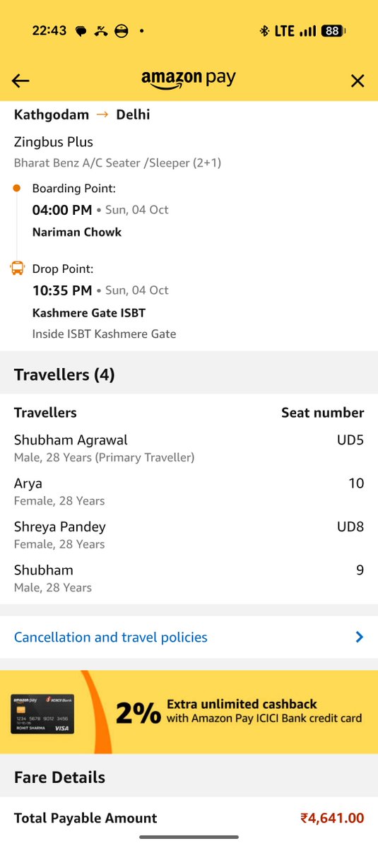 scifishubham's tweet photo. @zingbus @zingbushelpdesk @redBus_in @amazon @amazonpay RedBus and Amazon also did not provide any support. https://t.co/LLrDyy0BRB