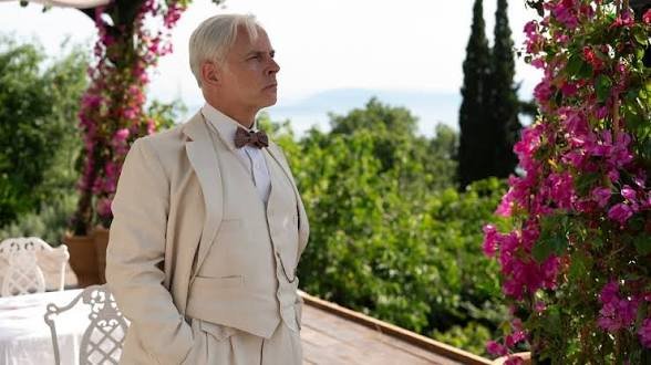 CorfuArts's tweet photo. Back from Greece and charmed that our go-to swim and coffee/beer and mezze spot, at Faliraki in Corfu Town, is so heavily used as glorious location, along with much else, in BBC's #MarbleHallMurders 💙💙💙 https://t.co/SyTSEKLxkh