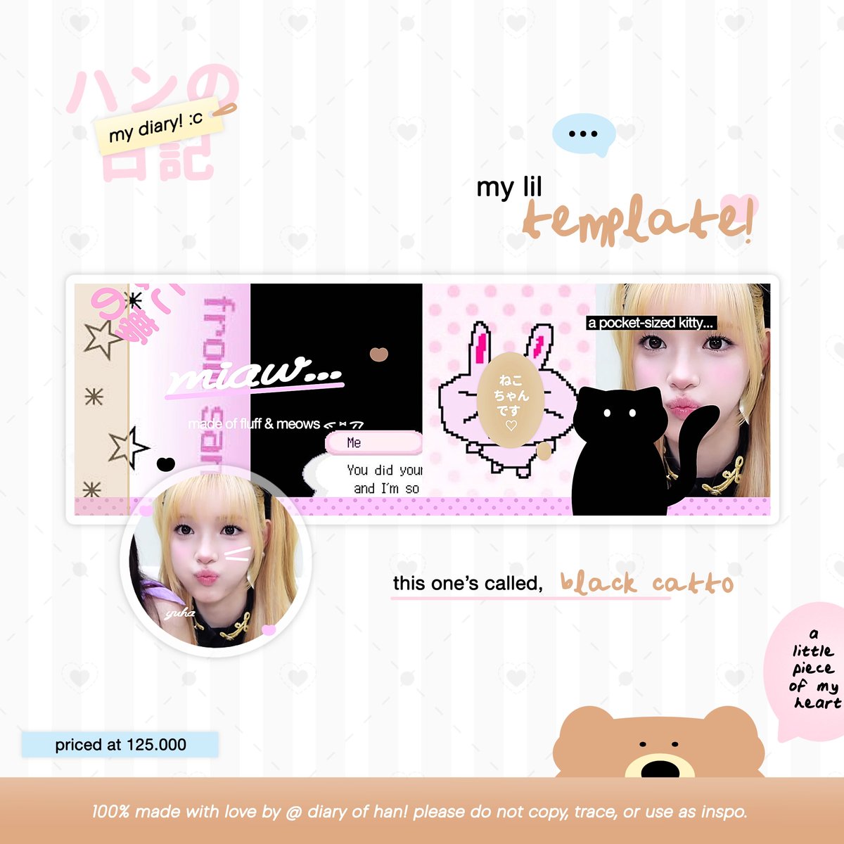 diary__of__han's tweet photo. help repost yaaaa, maaci! 🐈‍⬛🤍

haloooow >____< aku bawa 4 template layout yang siap diospek teman timun semuaa! :p kalau ada yang kurang aman bisa kabari saja yaa 📃💫 oh IYAAA layout modelnya ufs semua, harganya 10.000/each (gadis bali 8.000 yaa) #zonauang https://t.co/p9VOKUzfha