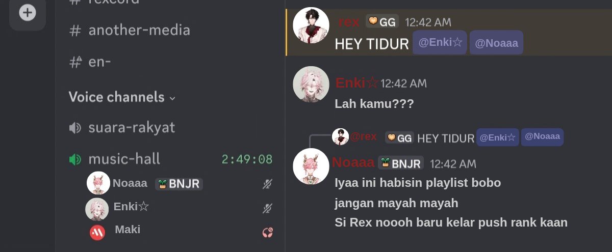 laalalostyou_'s tweet photo. β οΈ NOT REAL!
POV: ketika πͺ frustrasi lose streak, pas mau tidur malah mergokin πΉπΈ masih online tengah malem
#MemRex #MemePeri #enkikikan
(ini yang terlintas di otakku semalem @ilarari__ ) https://t.co/3EY3f2LiC3