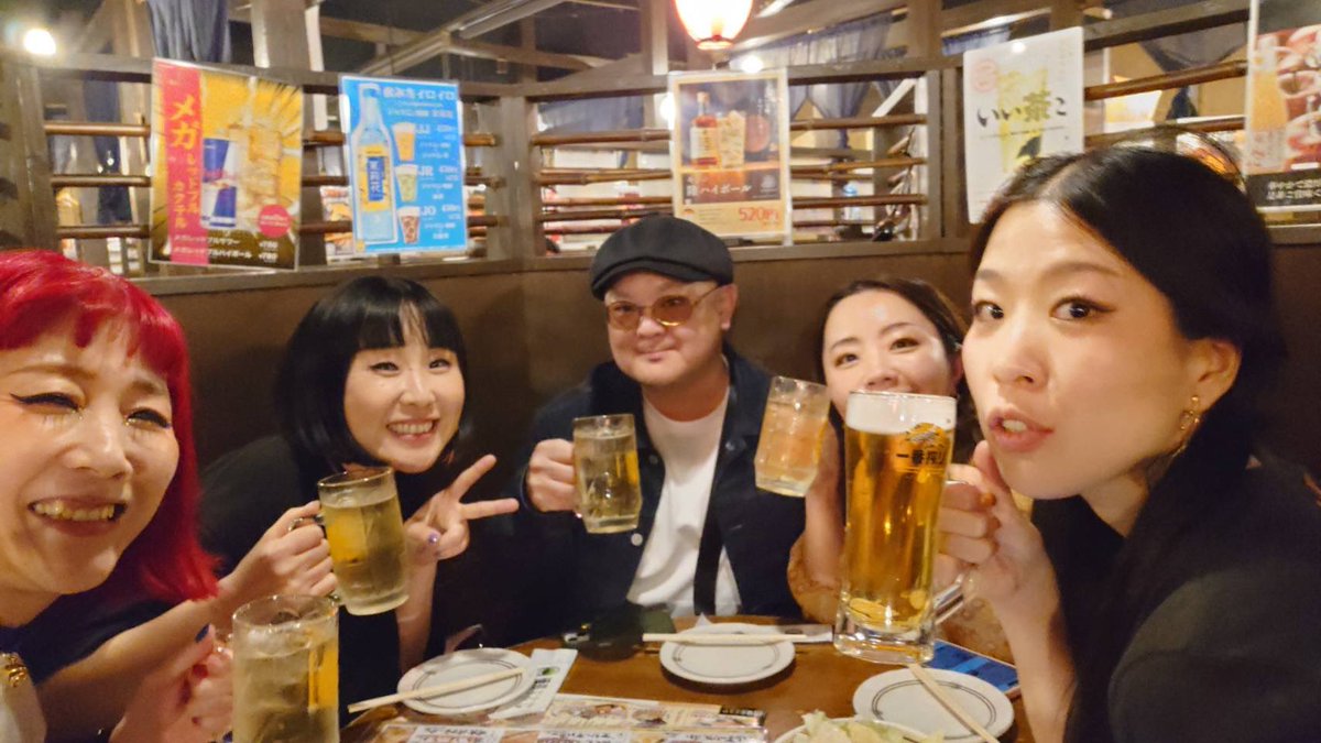 fuching1's tweet photo. おつカンカンバルカン🍻✨

たのしくってホテルに帰ってからも仕事捗るまるでした。
明日から稽古なので只今宿で準備に勤しんでます💨💨

今週は名古屋、お台場（茉莉奈ちゃんも一緒だよ🫶）楽しいことがいっぱいなのでぜひみなさん遊びに来てくださいー！！ https://t.co/9sHXCuQixn
