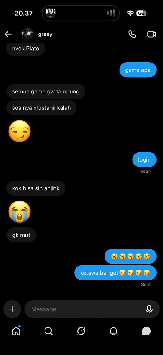 velousar's tweet photo. uda menang score padahal tetep aja kalah lawan gue🥱🤣🤣🤣🤣 https://t.co/OWjpFAsDw8