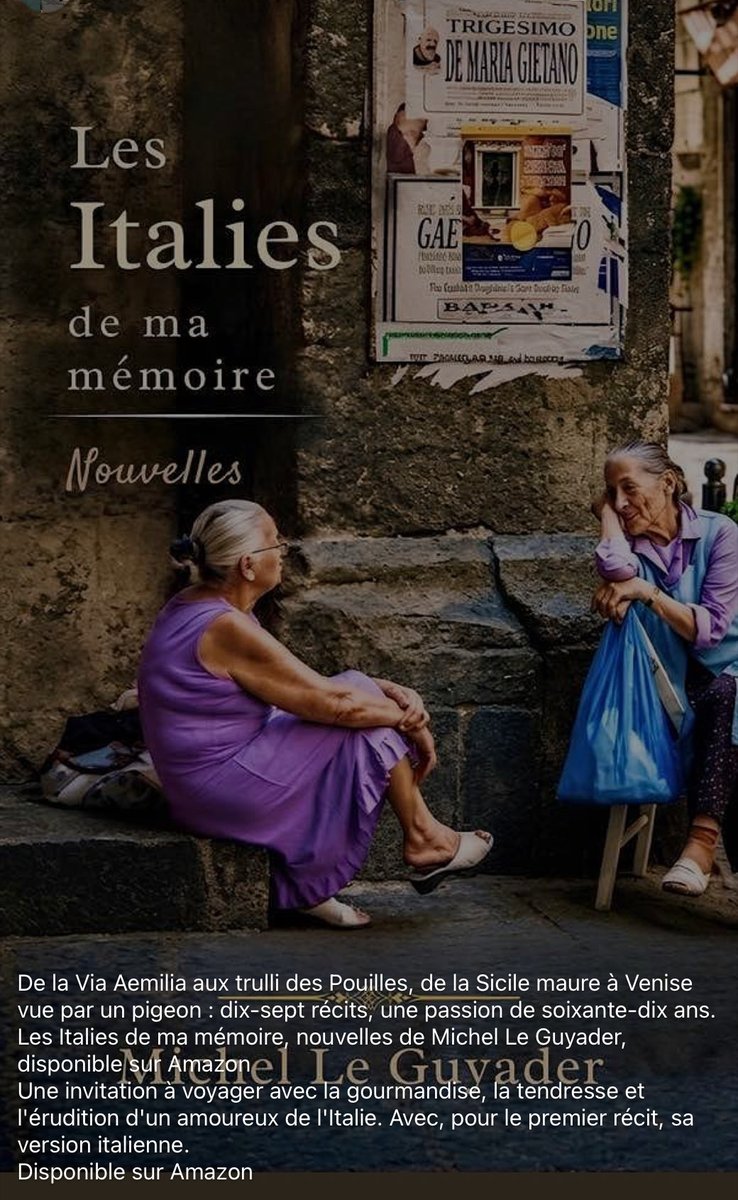 77Weaver49's tweet photo. Une invitation à voyager avec la gourmandise, la tendresse et l'érudition d'un amoureux de l'Italie. Avec, pour le premier récit, sa version italienne.   Michel le Guyader

https://t.co/hIuyis7Wur https://t.co/ENfUysy1ho