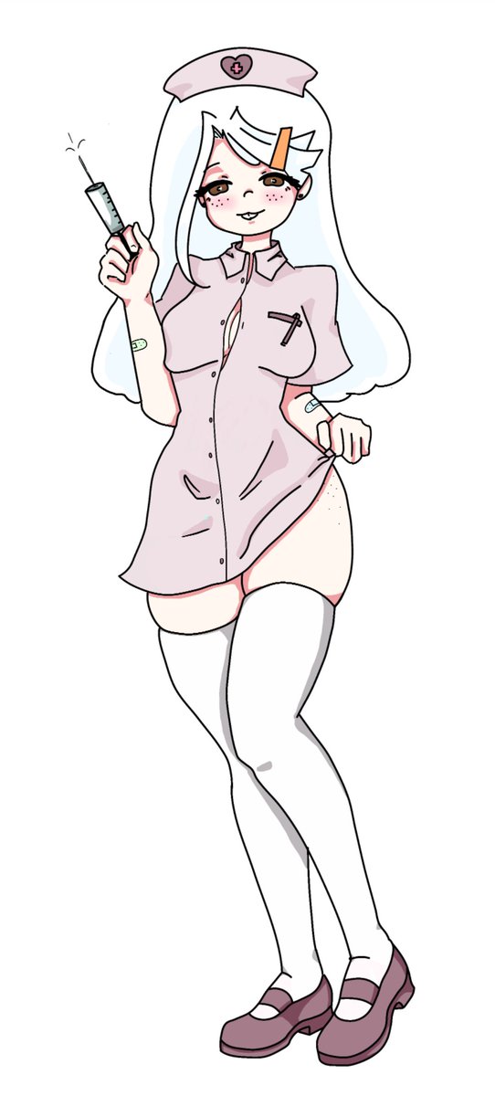 Yun__9099's tweet photo. She just wants to take care of you 🩹💉 #linkaloud #theloudhouse #rule63 https://t.co/ZUEUD7Glpq