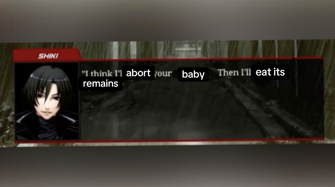 nekrokita's tweet photo. MESSAGE FROM SHIKI TO PROLIFERS: https://t.co/8iw2icPJ6v