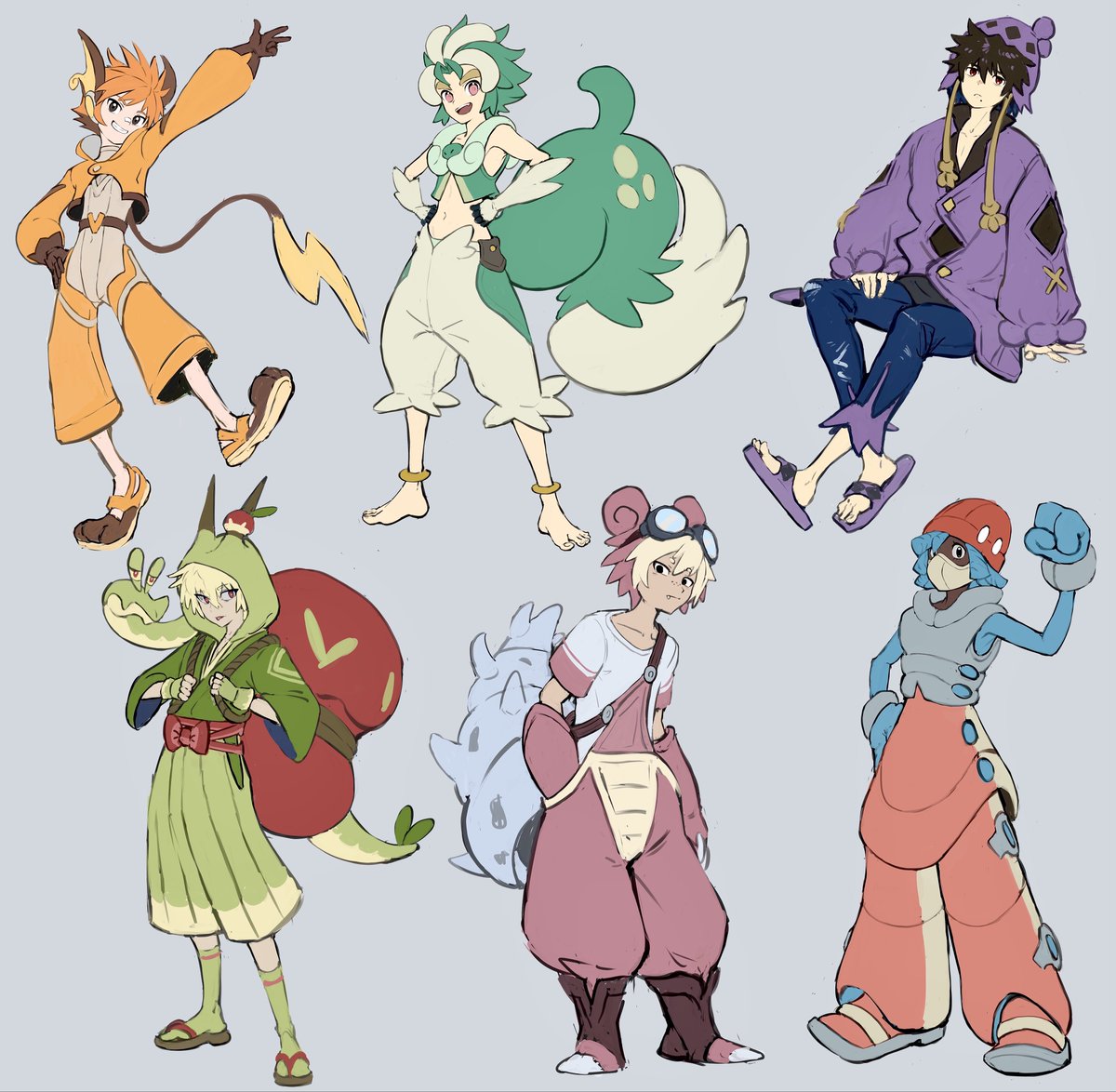 yuyutaillust's tweet photo. お絵描きリハビリの為に擬人化ポケモン描いてみたけど
あんま考えずに描けて楽しかった https://t.co/LM3Ifwwc2S