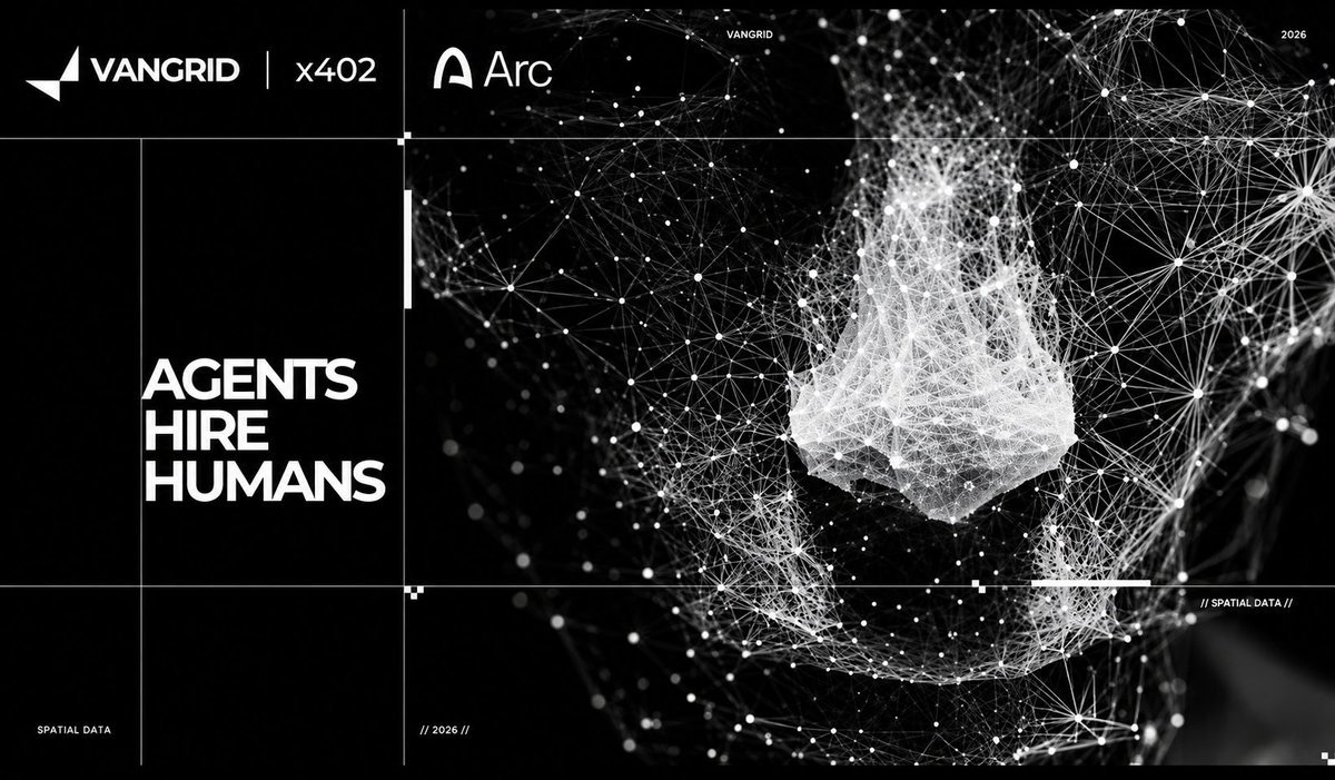 Web3_crynyx's tweet photo. One part of @vangrid_io that I think deserves more attention is who can actually ask for physical-world data.

Traditionally, you’d expect a person or a team to realize they’re missing a capture, create a bounty, fund it, and wait for someone to do the work.

That assumption changes when the requester can be an AI agent.

An Agent can make the request itself, pay in USDC through x402 on Base or Arc, and initiate the job without needing an account or API key.

Think about what that enables.

A robotics system needs an updated view of a building.

A world model realizes it’s missing the interior of a particular site.

Instead of waiting for a human to notice the gap, the software can simply request the missing data.

But there’s an important reality check here.

AI can request the capture.

It still can’t walk into the building.

Someone has to visit the location, record the environment, and provide the raw observation. The reconstruction takes time too.

And honestly, that’s what makes the idea more interesting to me.

Vangrid isn’t trying to remove humans from the loop.

It is connecting machine demand with human physical presence.

The software knows what it needs.

A person can go get it.

The result becomes usable data for the system that requested it.

That creates a completely different way to think about physical-world data.

AI agents won’t only consume information from the internet.

They can eventually commission information from the real world.

And that is where @vangrid_io starts looking less like a mapping network and more like infrastructure for an AI economy that can actually reach outside the screen.