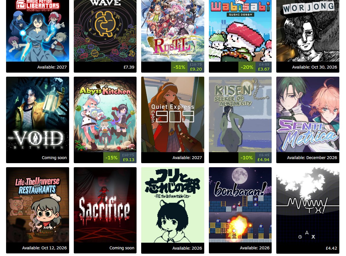 KeyCompassGames's tweet photo. Thank you to everyone who played The Void Between at the Osaka Indie Games Summit this weekend! 🎮🕹️

You can check out all the games from the event over at their Steam page 🎮🕹️
https://t.co/udYoSMxVq2

Huge thanks to @OSAKA_IGS &amp; @vivion_lab 🎉
#indiegames #OIGS2026 #indiegame https://t.co/2eyrSYSbPa