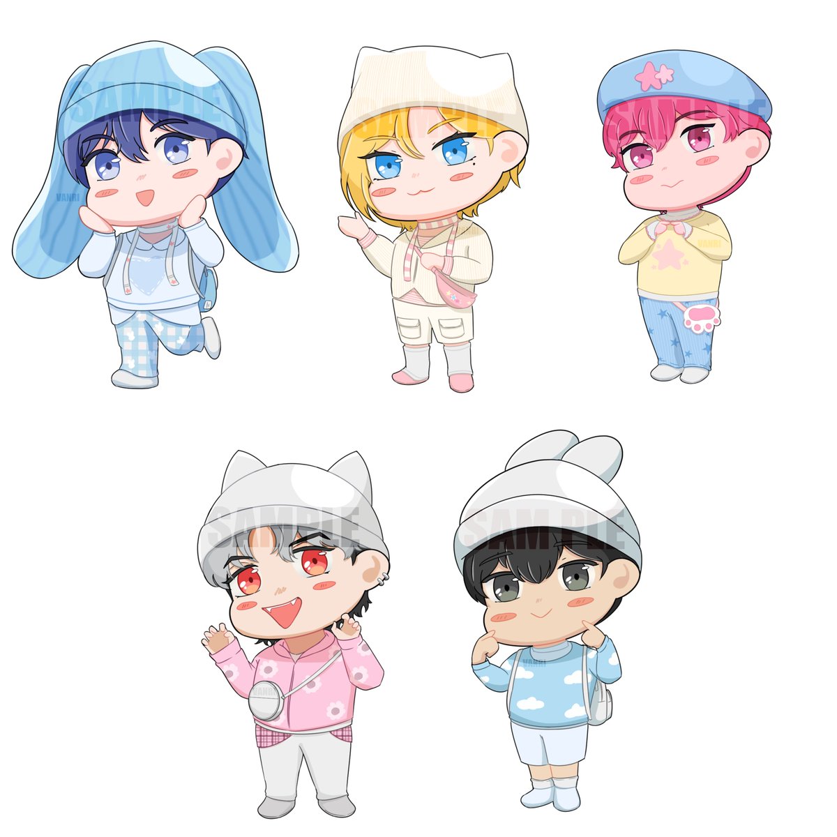 VanriWork010's tweet photo. Here are some art samples that I used for merch in CF22 and still available in CF23!
 
(You can check the catalog in my pinned tweet🙏) https://t.co/yJBMfBqEq3