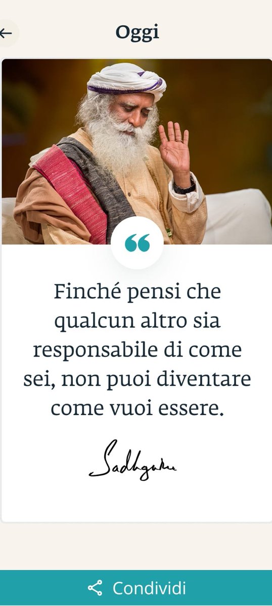 Riccard13371991's tweet photo. Ciò che siamo e ciò facciamo è interamente nelle nostre mani.
#SadhGuruWisdom 
#SadhGuruQuotes https://t.co/s4naESRN3c