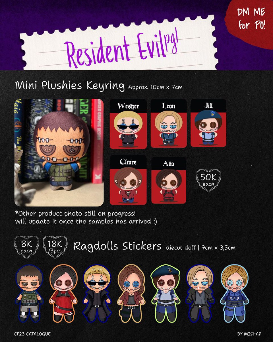 muskymaiden's tweet photo. RTs are very appreciated!
Finally my CF23 catalogue is here!

📅: both days, Table H-47A
pick up venue &amp; mail orders are available by dm 🖤

Fandom : Soulborne (Elden Ring, Dark Souls, Bloodborne), Horror, Resident Evil, Monster High, Sleep Token

1/2
#comifuro23 #cf23catalogue https://t.co/RB5PZ7VUvj