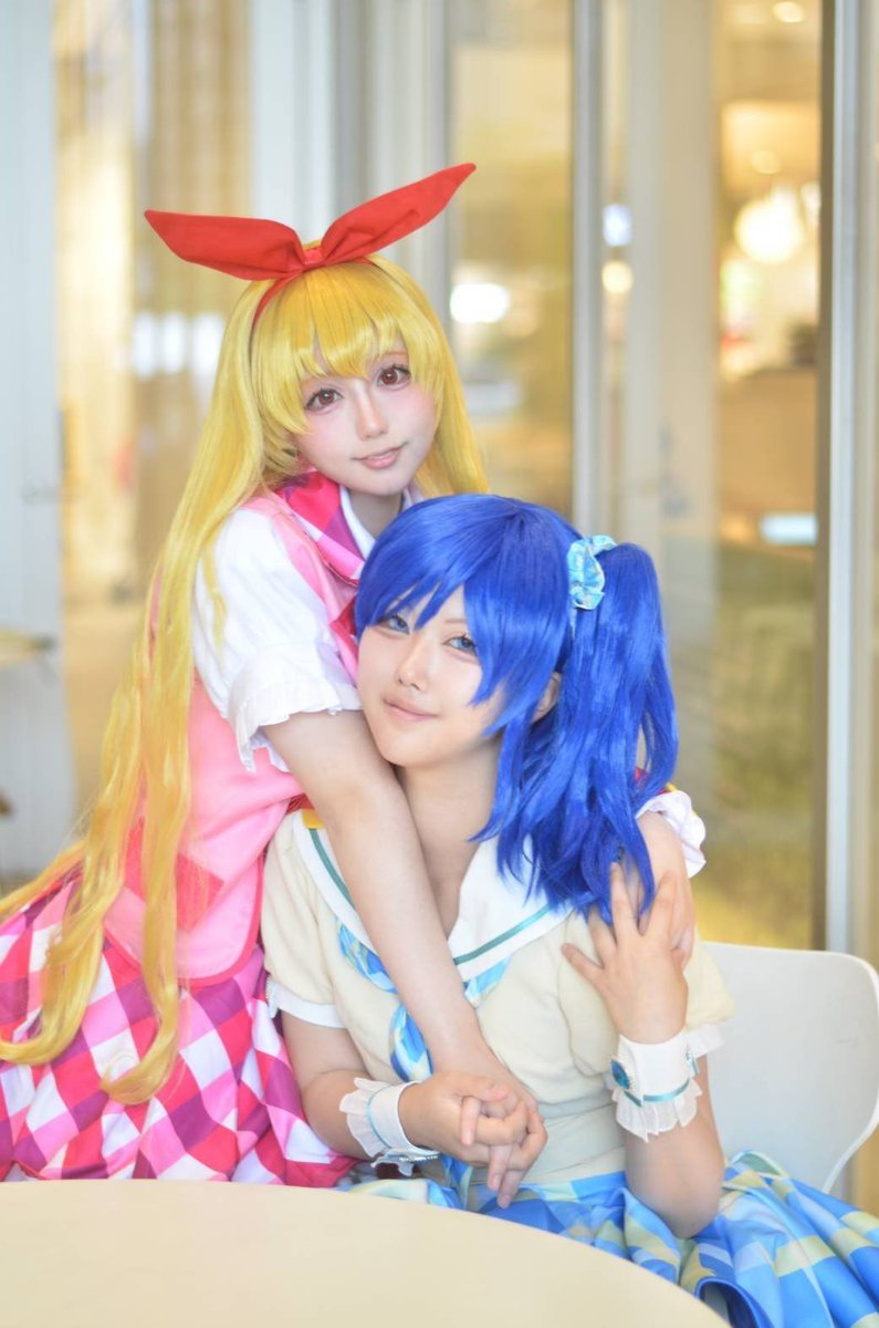 KochiraCos_s's tweet photo. cos アイカツ！
 星宮いちご 霧矢あおい
.　 +⠀   ⠀
⠀˚⠀ ⠀ ⠀   ⡰⡏⢹⠉⠻⣦⠀
⠀⠀⢀ ⡀⡀⡀.⣧⡞ ⠀⠀⢸⡇
⢀⡞⠁⠀⠀⢀⡾⢋⠀⠀⠀ ⢸⡇
⢸⡇⠀⠀⠀⡾⢁⡾⠶⣆⢀ ⣿⠁
⠀⠻⣦⣀⠀⠡⡘⠄⠇⡘ ⣸⡇⠀
⠀⠀⠈⠙⠛⠛⠿⠶⢿⣦ ⣿⠀⠀⠀⠀+.  *
⠀⠀⠀⠀⠀⠀⢾⠇⡸⠀⠀⠀⠀
💙@Gure_cos
📸@tanucame https://t.co/nmAWeC4NjJ