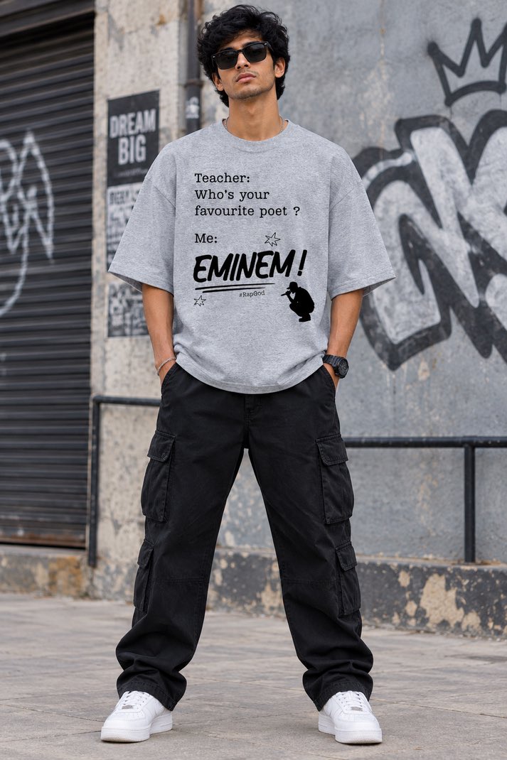 pandapawsin's tweet photo. No traditional poet can spit 6 syllables a second like Eminem. ⏱️⚡ 

Show the world who the real genius is. Don't let this Quoted Urbanwear drop slip by, hit the link to secure yours! 🛒🔥

https://t.co/4FowV9CQ1b

#Eminem #Rapgod #WearYourWords https://t.co/GSqSALdZT9