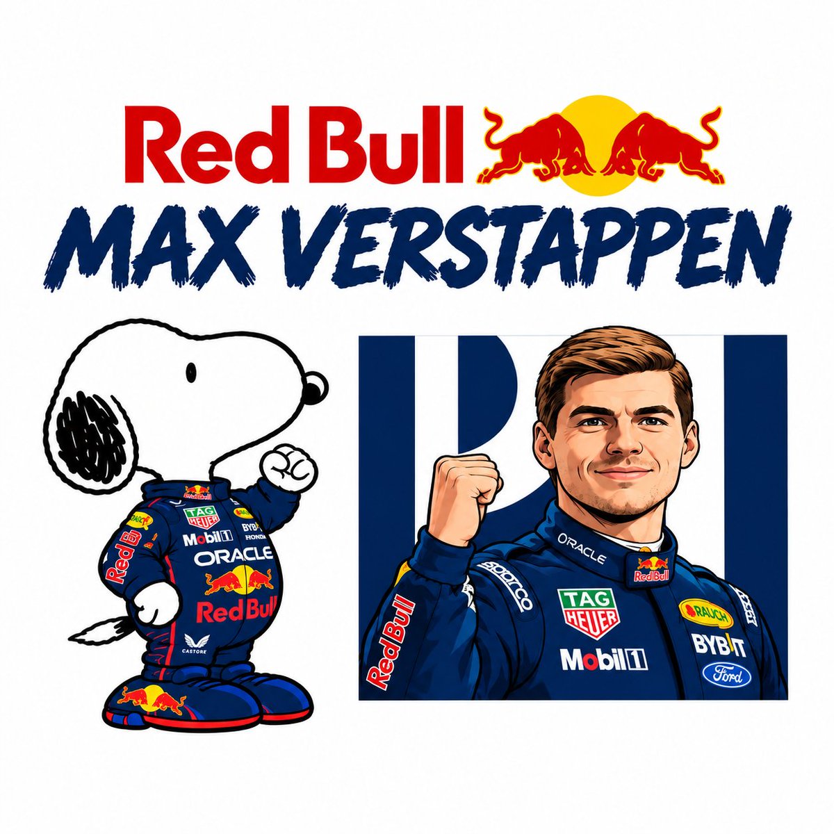 snoopyb047's tweet photo. max verstappen x snoopy  🏆 https://t.co/tIdv9AjIEM