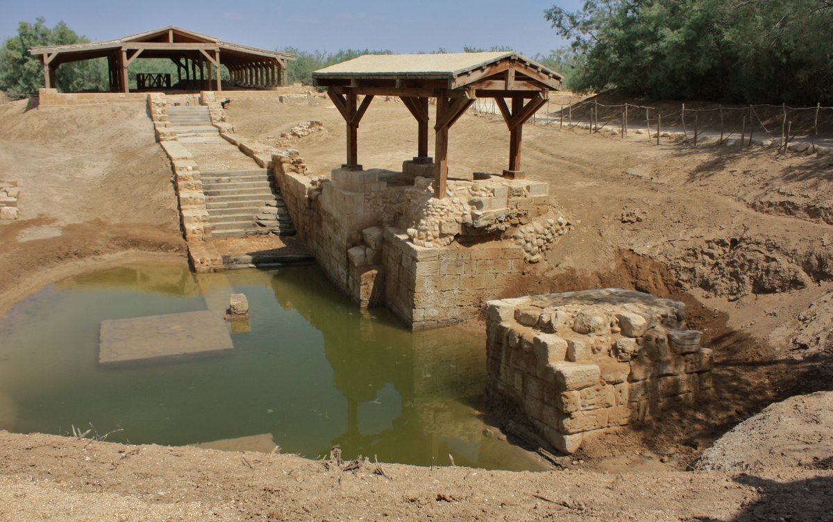 CedarsAndSaints's tweet photo. 🇱🇧🇯🇴 BREAKING: A MARONITE CHURCH IS BEING BUILT AT JESUS’ BAPTISM SITE.

After 17 years of waiting, St. John the Baptist Maronite Church is moving into construction at Al-Maghtas, also known as Bethany Beyond the Jordan.

Meeting with Jordan’s tourism minister in Bkerke, Patriarch Bechara Rai welcomed King Abdullah II’s allocation of land for the project.

The land was granted in 2009. The cornerstone was laid in 2012.

Now, Lebanese businessman Sarkis Elias Sarkis has agreed to finance the entire project. Construction is expected to take around 18 months.

Rooted in the land where our faith began. ✝️