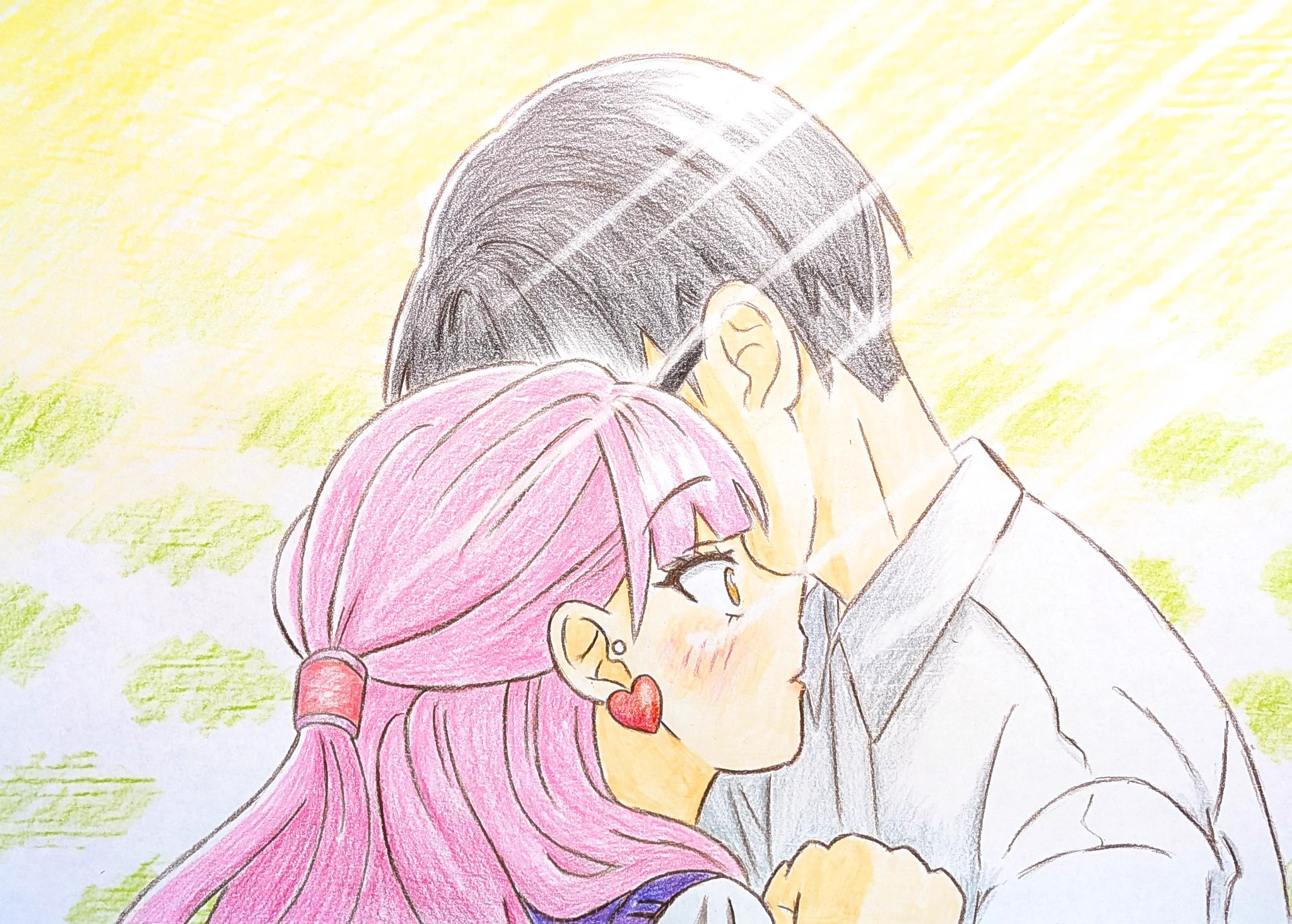 “迎えにきたニャ” 色鉛筆画 ねこちん on X: 
