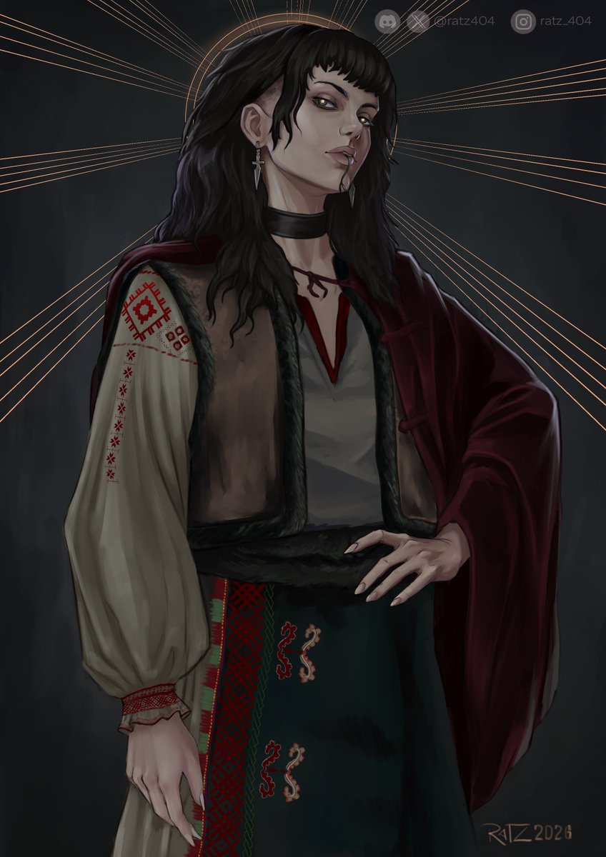 ratz404's tweet photo. #vampire 
tzimisce with some slavic and romanian influenced clothing. Comm https://t.co/DXhnVgSIvw