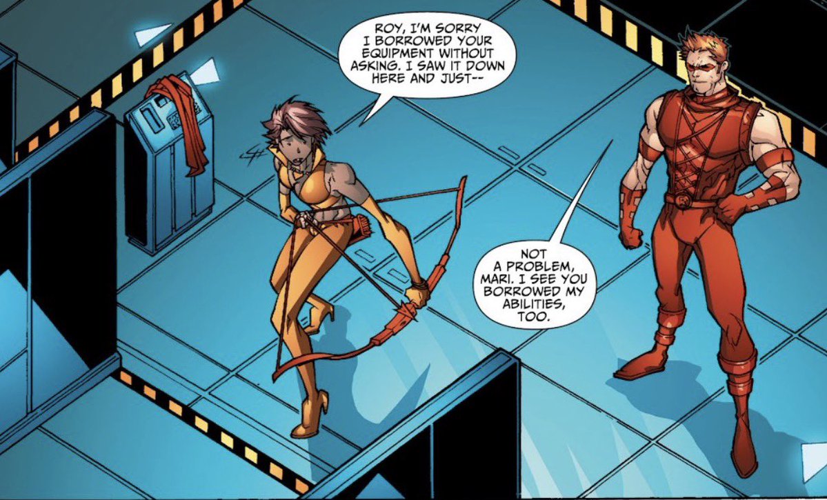 nyomeadow's tweet photo. It’d be nice to see Mari and Roy again in Vixen ongoing, or whenever. They were such a fun duo in JLA 2006 😭 https://t.co/qmS1VgTe4j