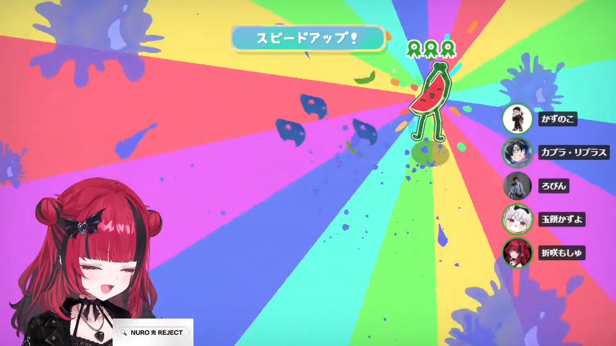 tukirusi2010's tweet photo. 2位のかずのこさん(スイカ)がポイント2倍のラストゲームで勝利して逆転したと思ったら、2位もポイント2倍で逆転出来てなかったの面白すぎたww
【Judofuri】かずのこさんにリブさんをぶつけてみる 【カプラ・リブラス/REJECT】【#折咲もしゅ #REJECT #MOSHULIVE 】 https://t.co/TGyvpa3eLr https://t.co/JGyiK2qFye