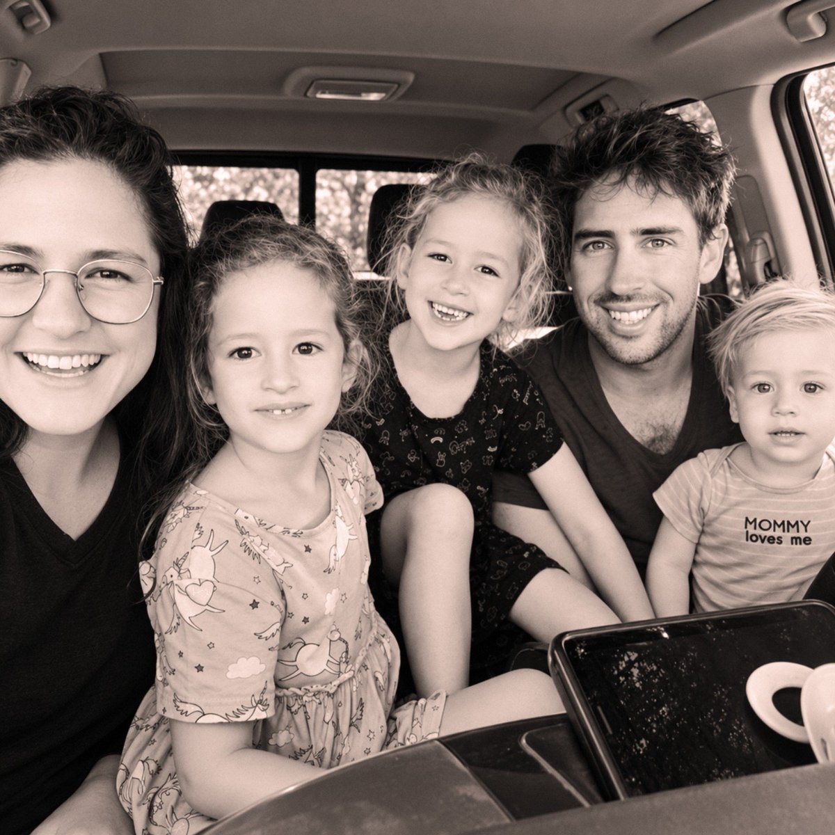 October7Attack's tweet photo. They were already dying &amp; still held the safe-room door shut to protect their children.

Then the terrorists set the house on fire.

Tamar, Johnny, Shahar, Arbel and Omer were all killed on October 7. https://t.co/PZKwks0ucP